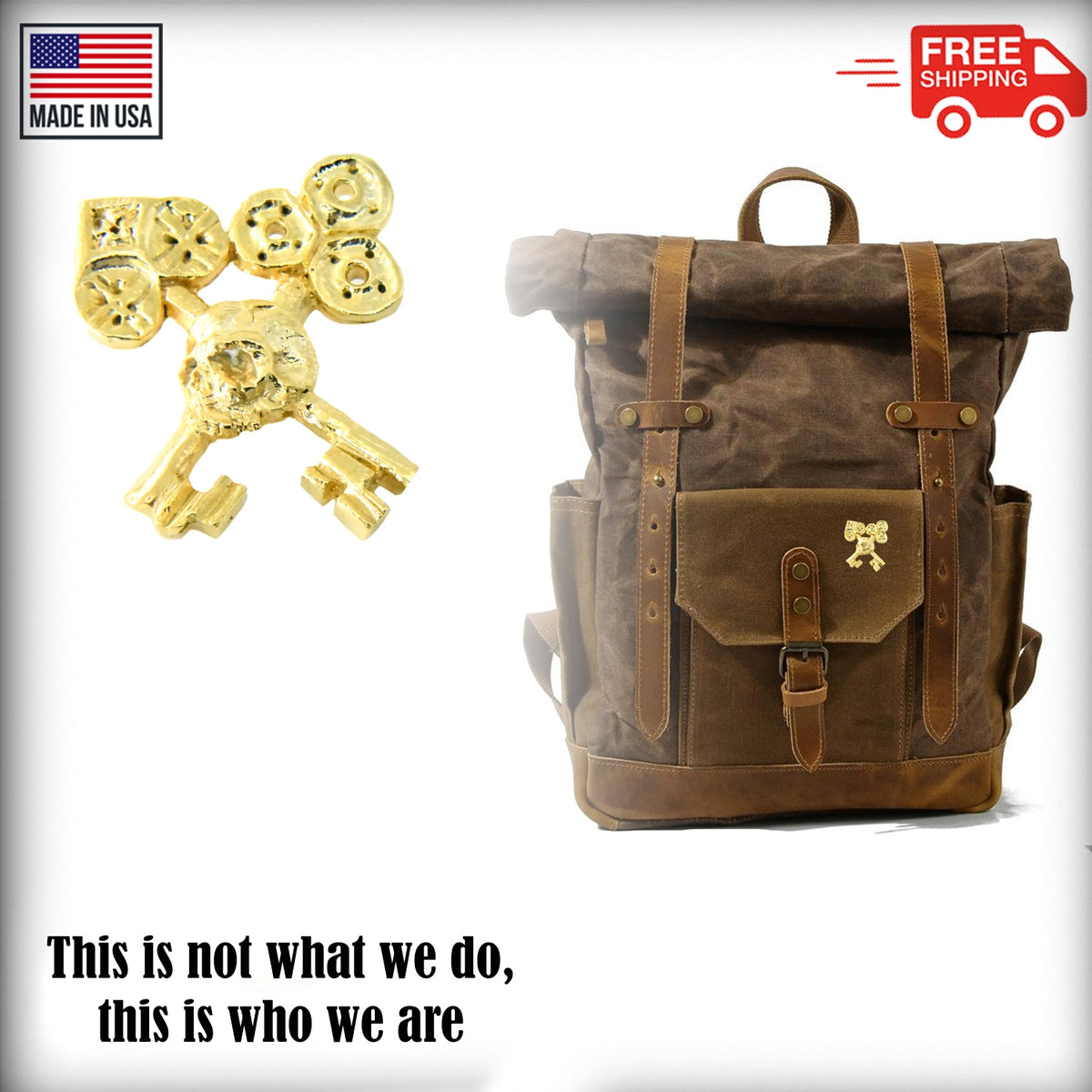 Skull And Keys Pin G016