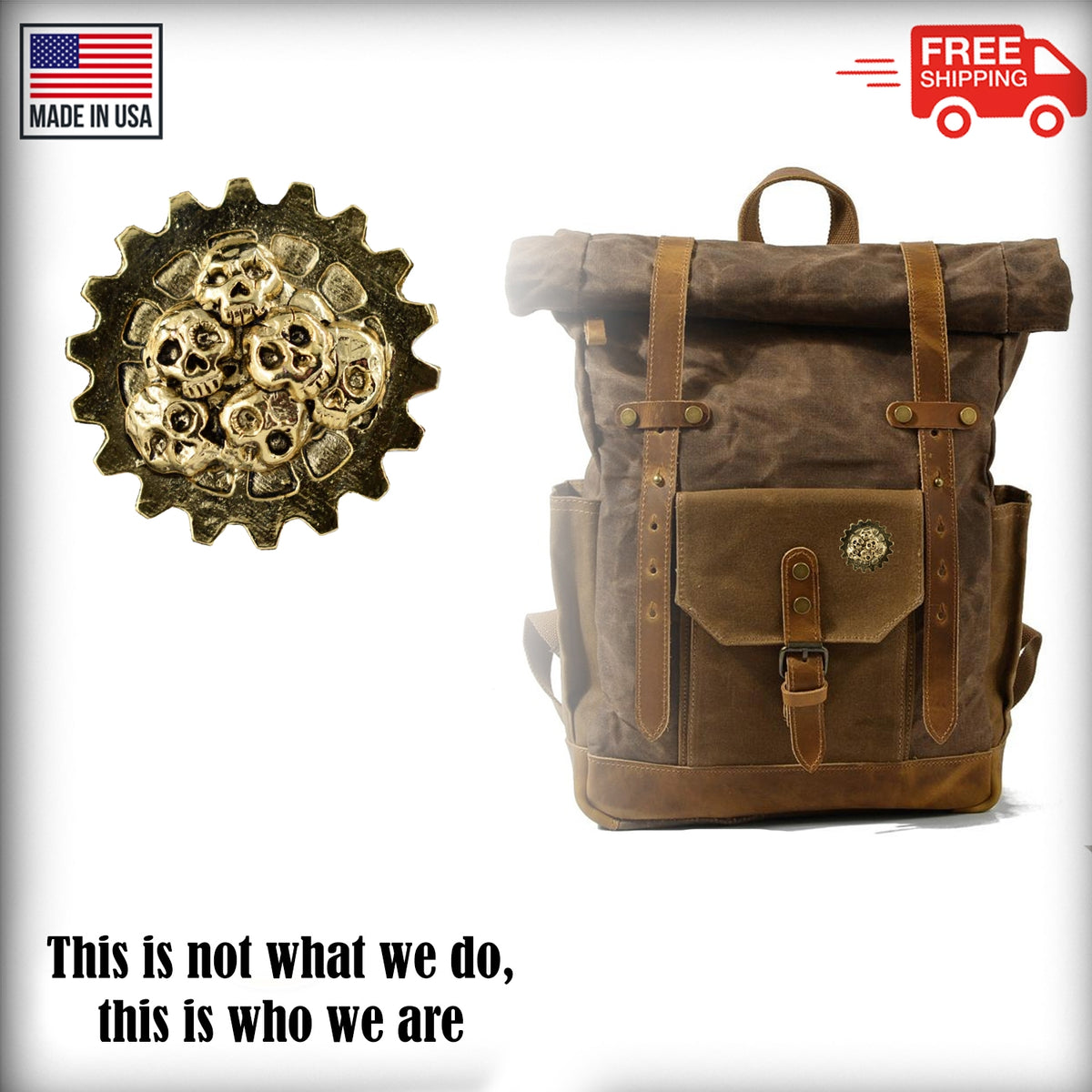 Gear With Skull Pile Pin G036
