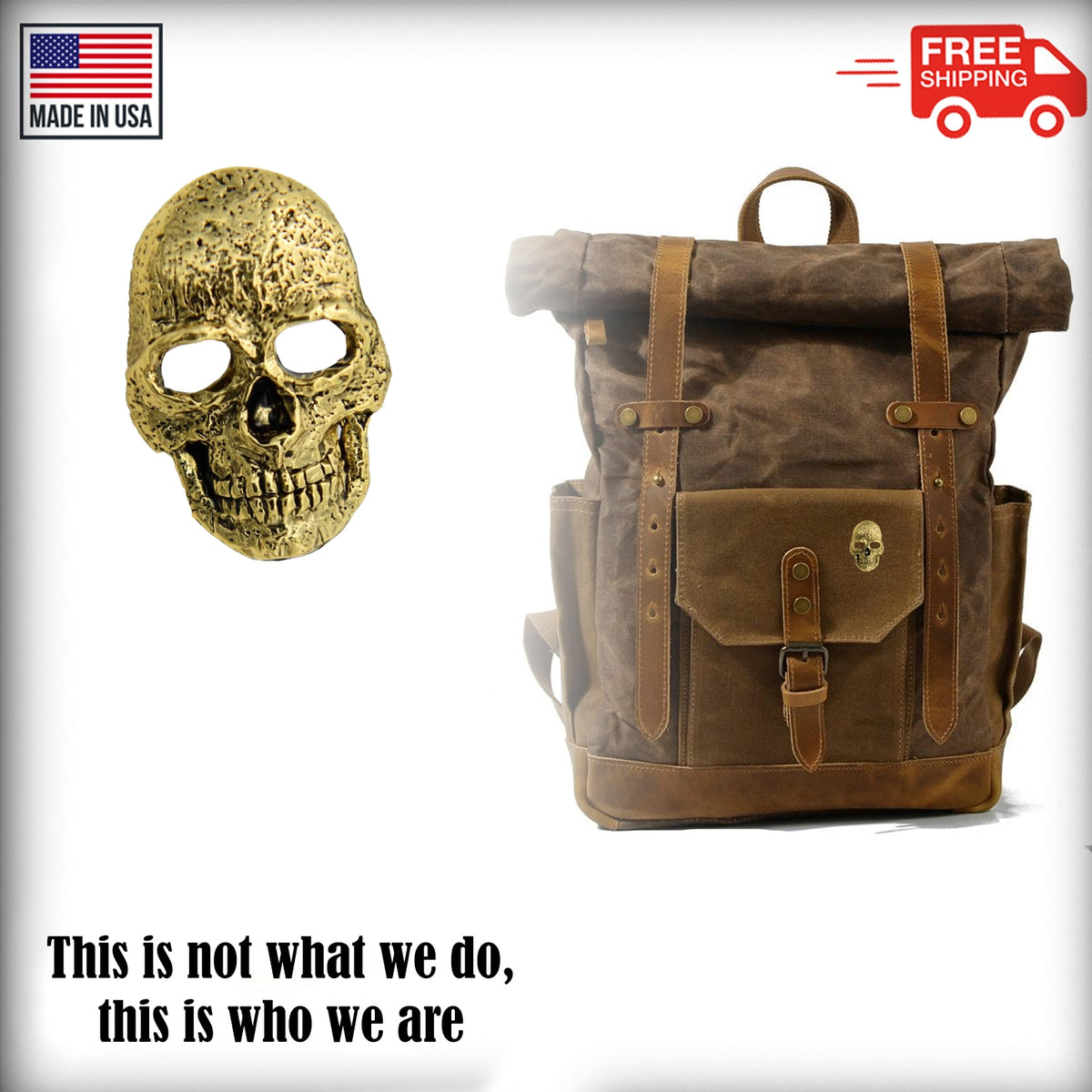 Human Skull Pin G042