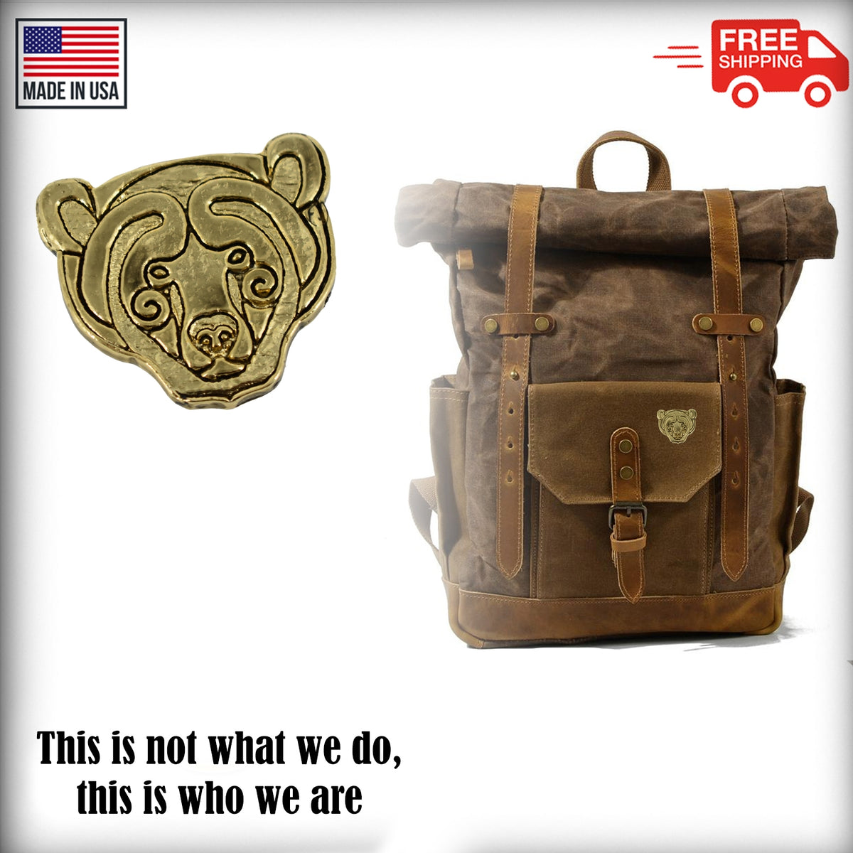 Bear Head Pin G106