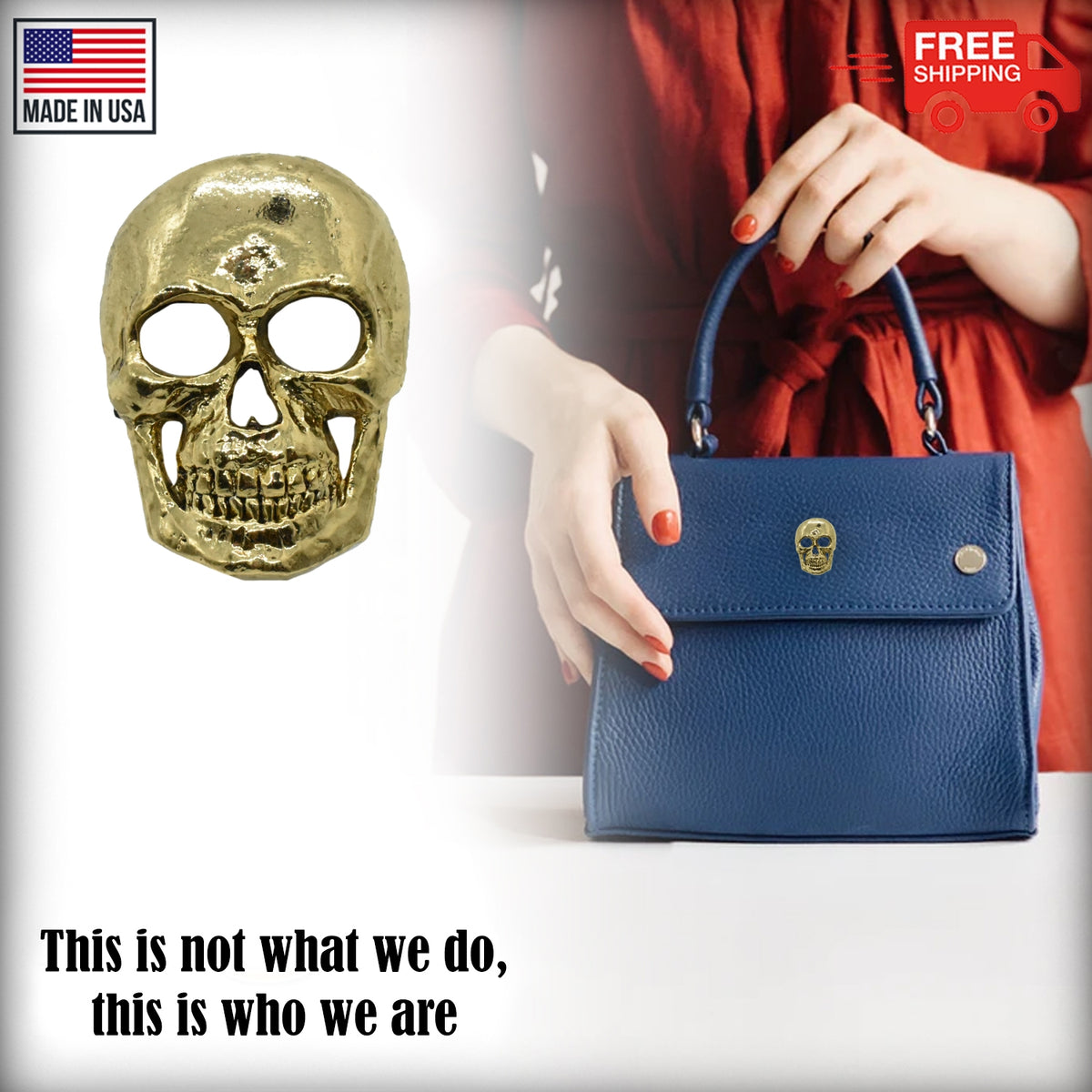 Skull With Full Jaw Pin G130