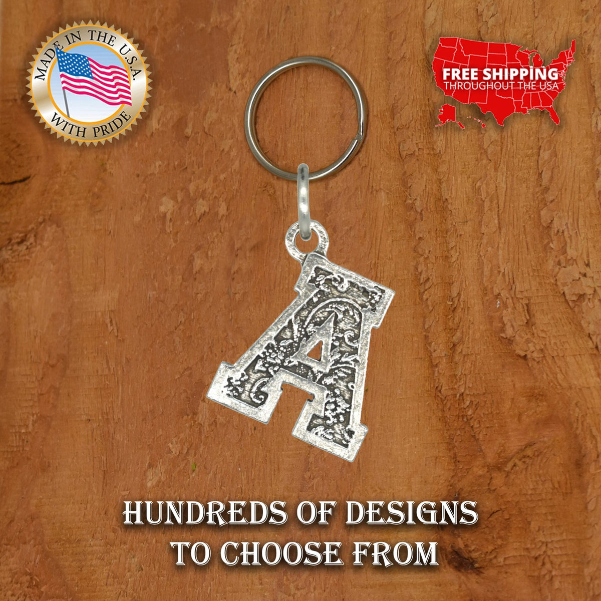Letter A Keychain L001KC