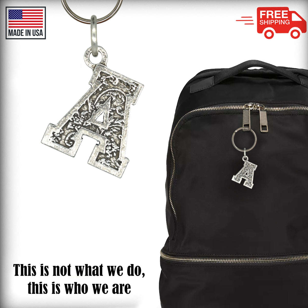 Letter A Keychain L001KC