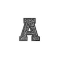 A Letter Pin L001
