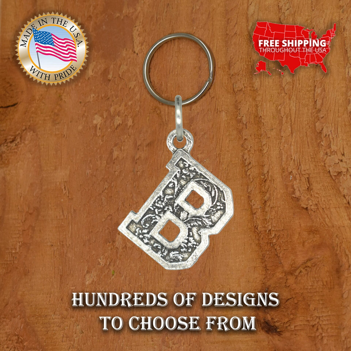 Letter B Keychain L002KC