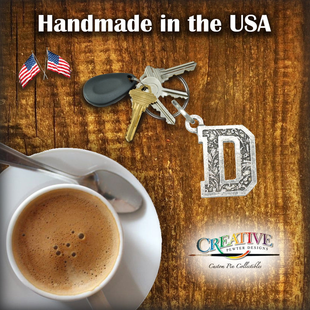 Letter D Keychain L004KC