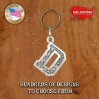 Letter D Keychain L004KC