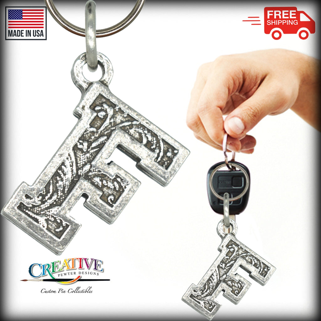 Letter F Keychain L006KC