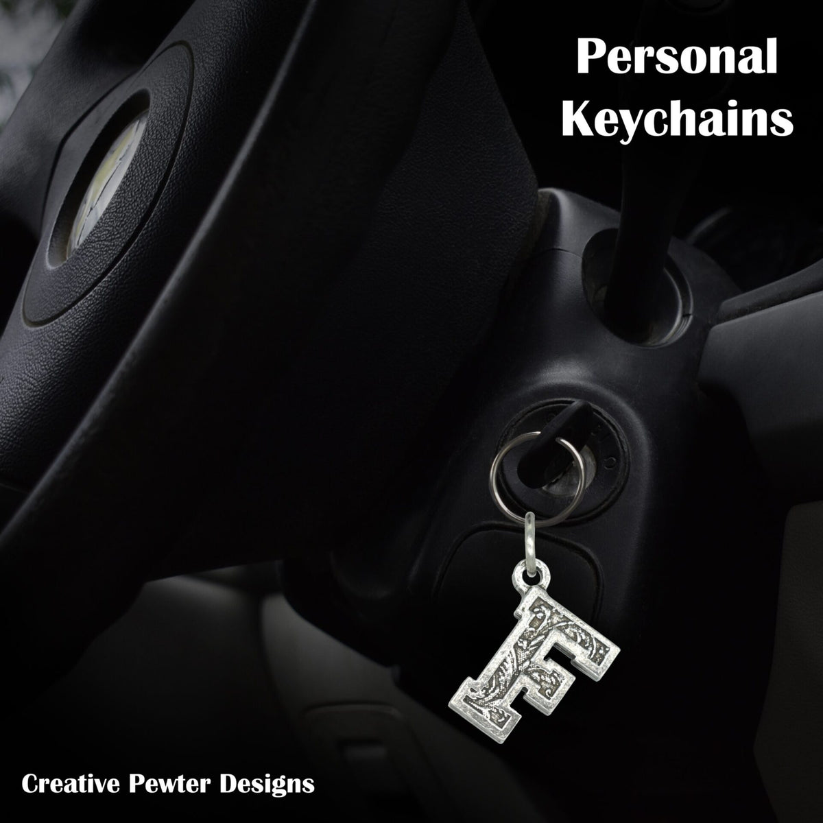 Letter F Keychain L006KC