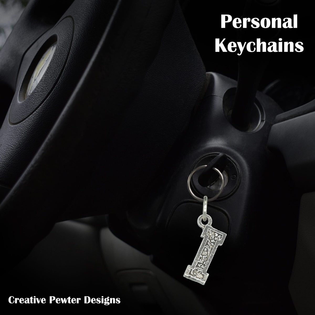 Letter I Keychain L009KC