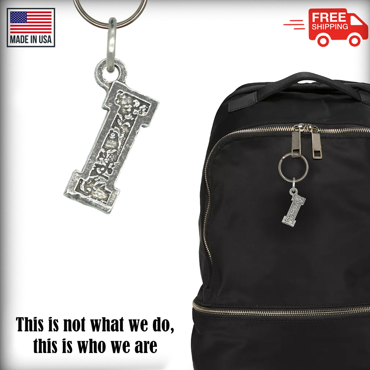Letter I Keychain L009KC