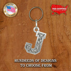 Letter J Keychain L010KC