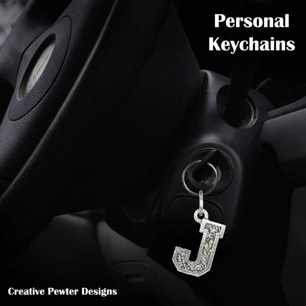 Letter J Keychain L010KC