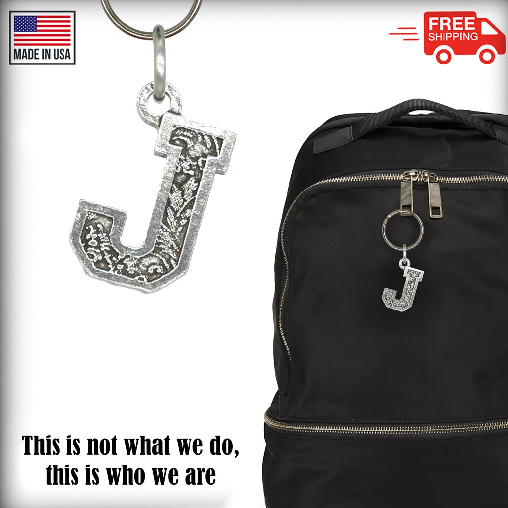Letter J Keychain L010KC