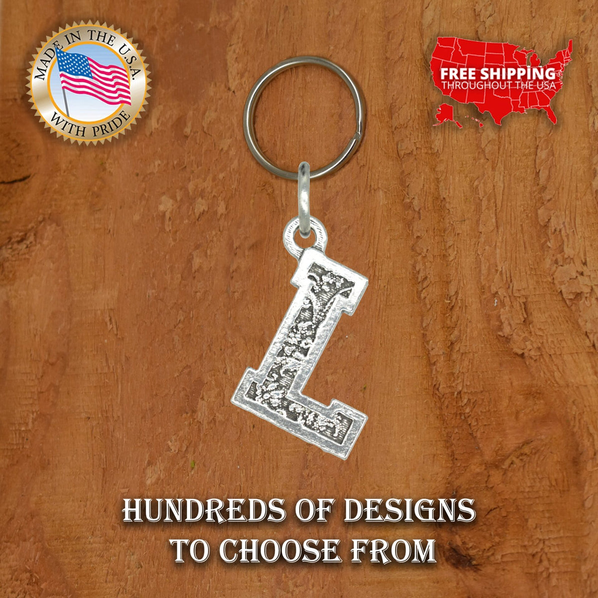 Letter L Keychain L012KC