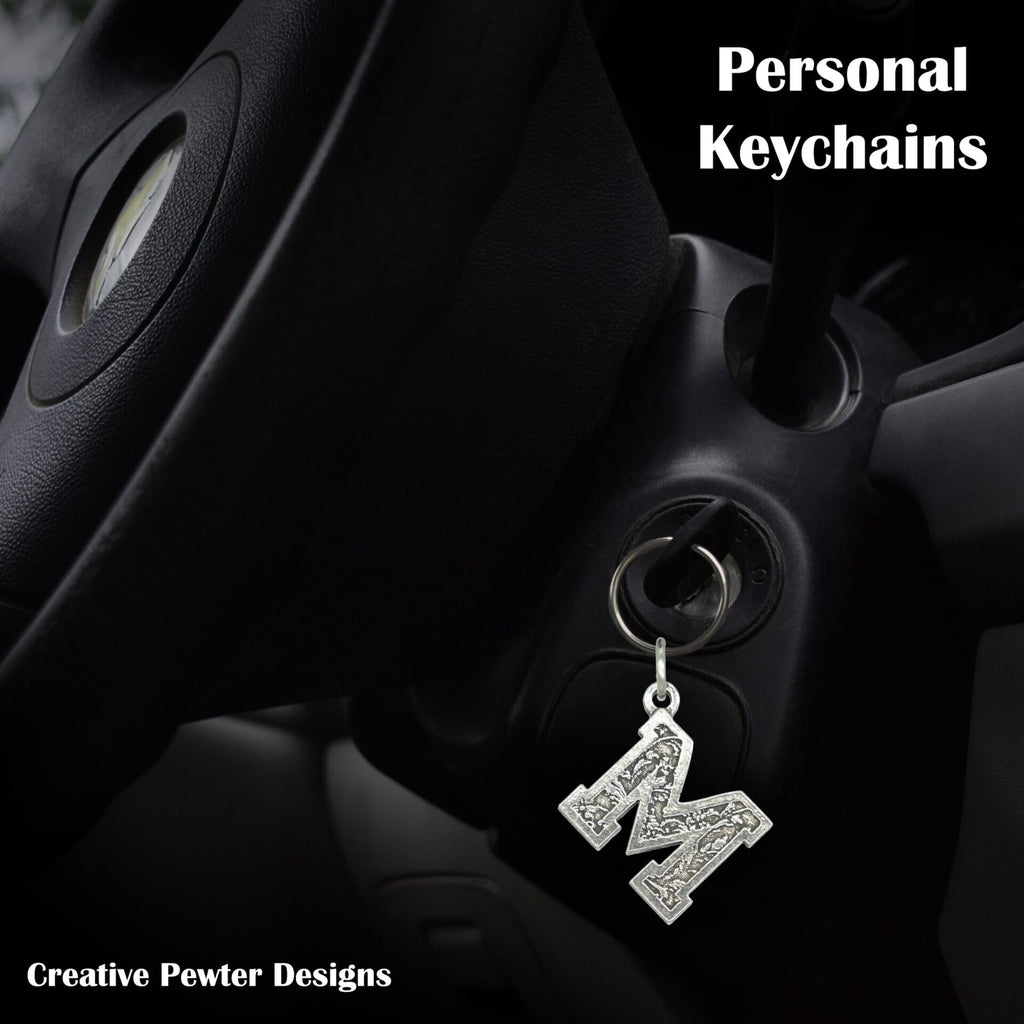 Letter M Keychain L013KC