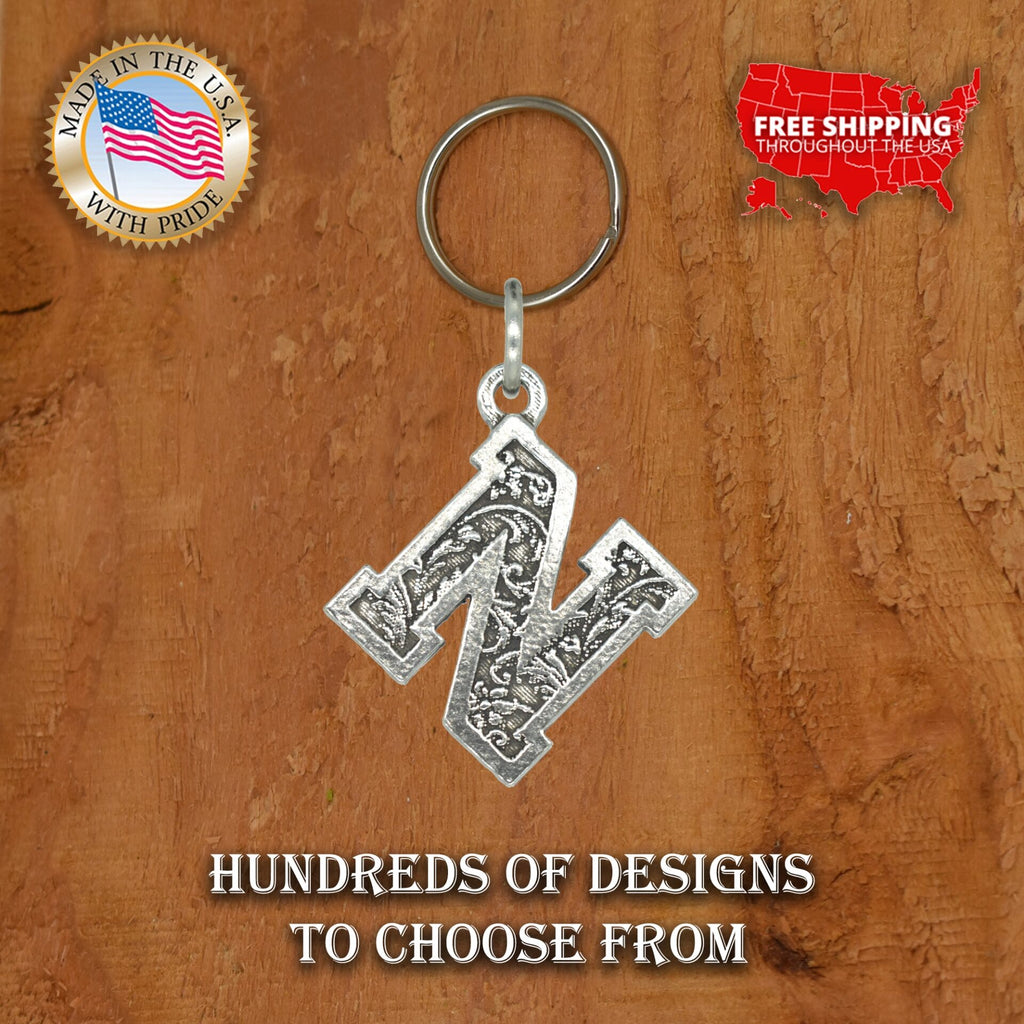 Letter N Keychain L014KC