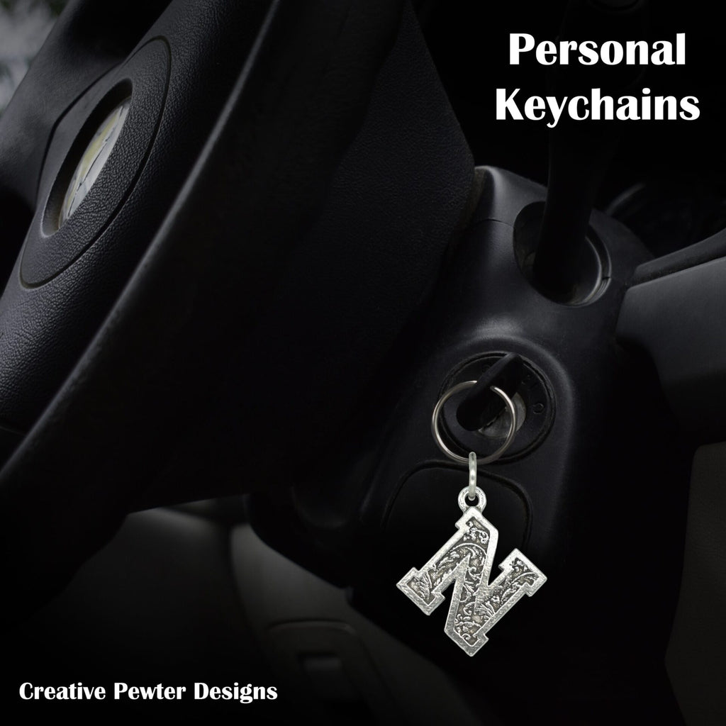 Letter N Keychain L014KC
