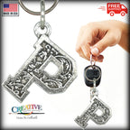 Letter P Keychain L016KC