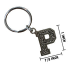 Letter P Keychain L016KC