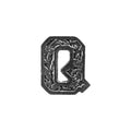 Q Letter Pin L017