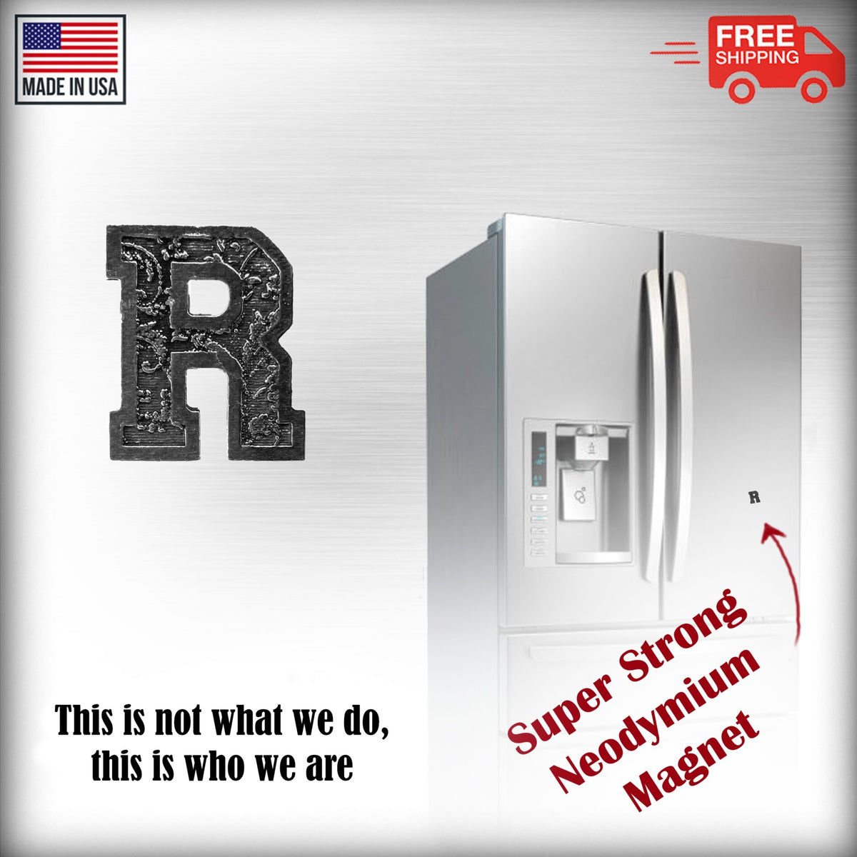 R Letter Magnet L018