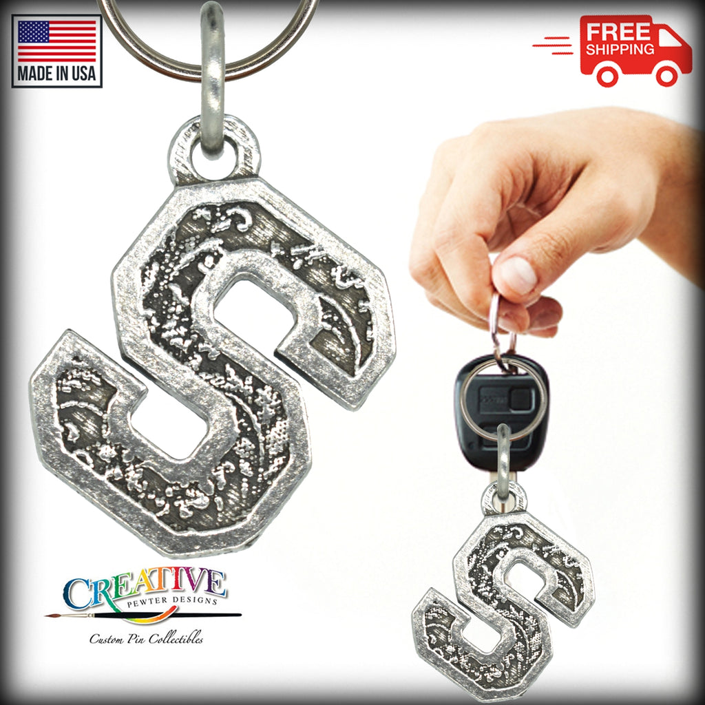 Letter S Keychain L019KC