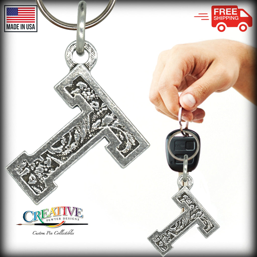 Letter T Keychain L020KC