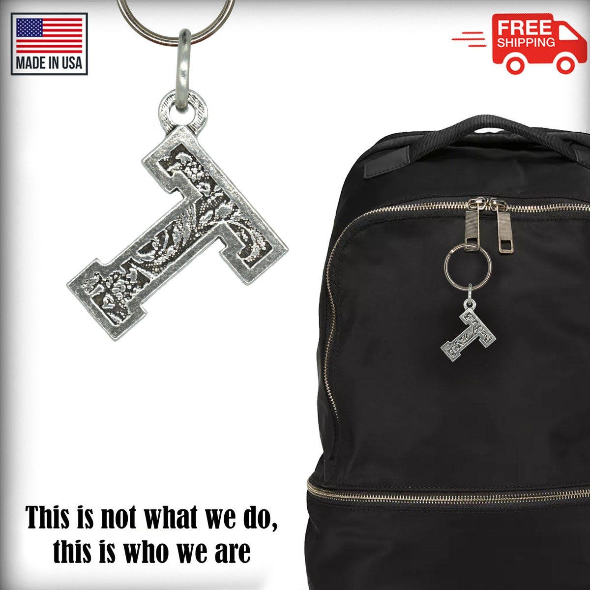 Letter T Keychain L020KC