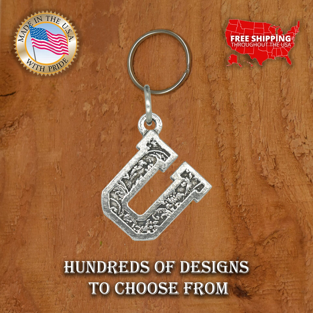 Letter U Keychain L021KC