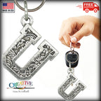 Letter U Keychain L021KC