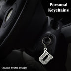 Letter U Keychain L021KC