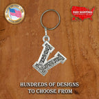 Letter V Keychain L022KC