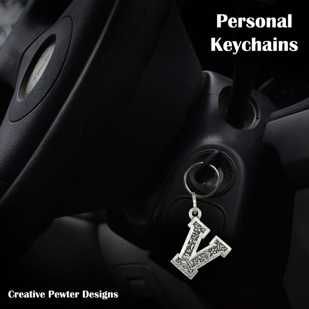 Letter V Keychain L022KC