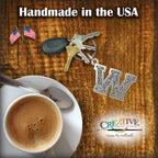 Letter W Keychain L023KC