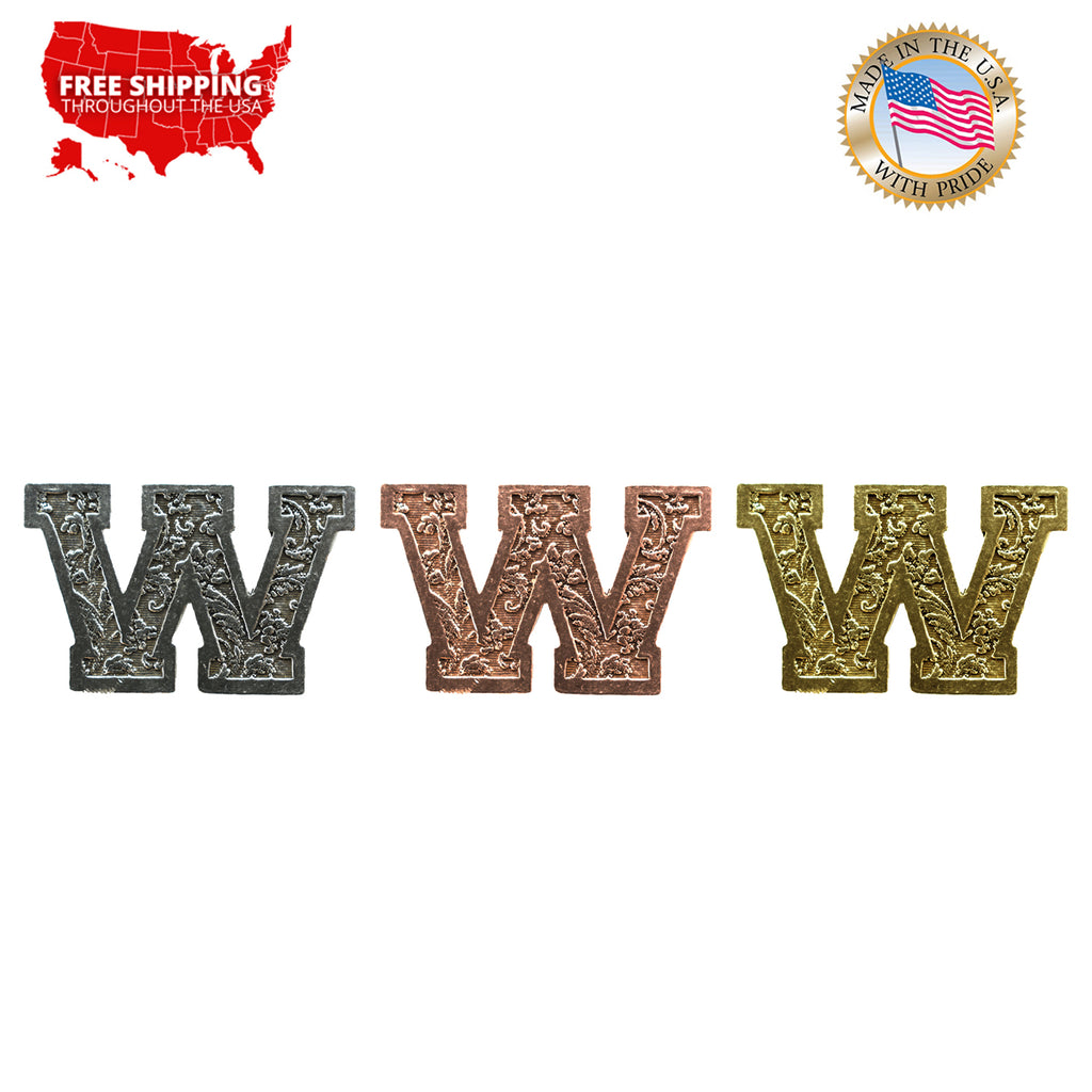 W Letter Pin L023