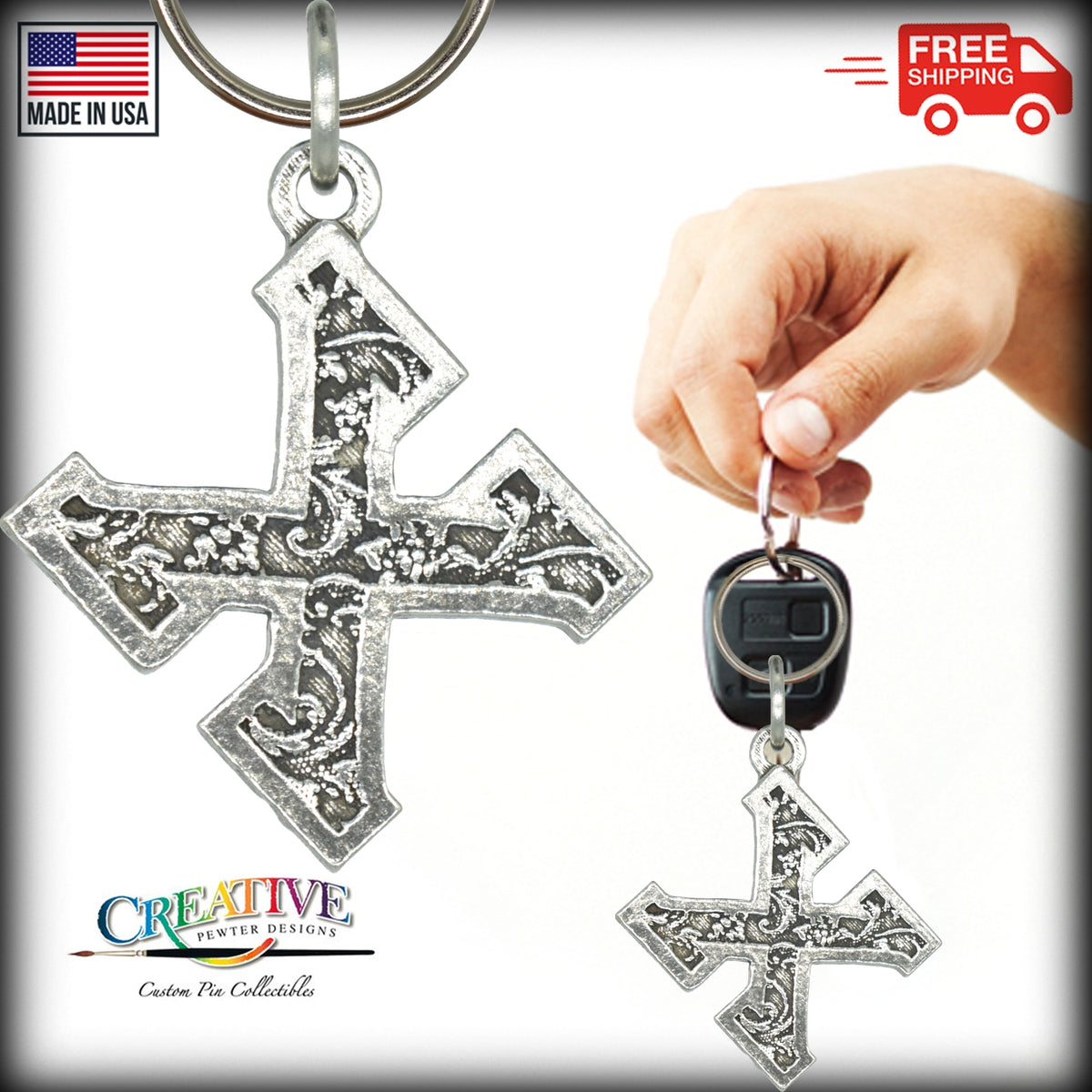 Letter X Keychain L024KC
