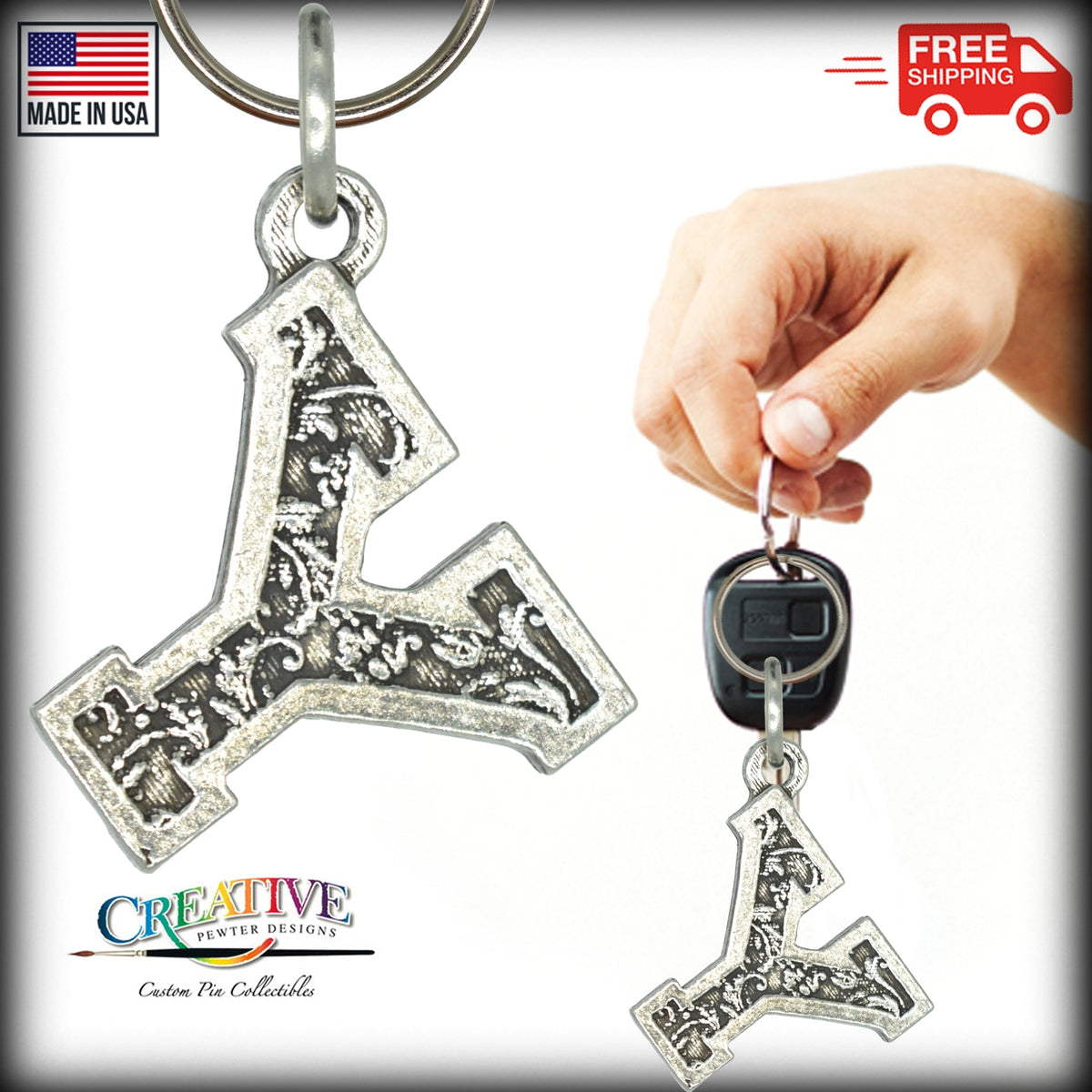 Letter Y Keychain L025KC
