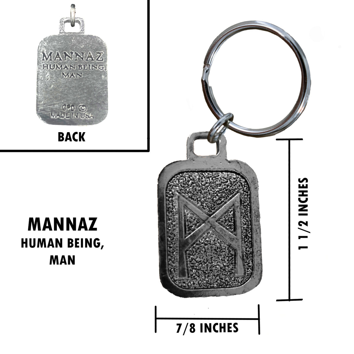 Mannaz Keychain L071KC