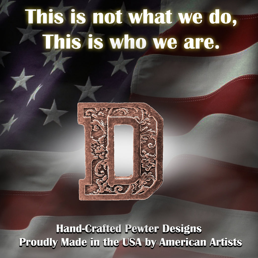 D Letter Pin L004