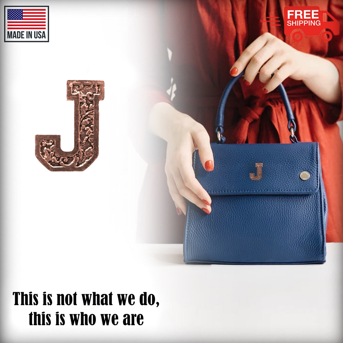 J Letter Pin L010