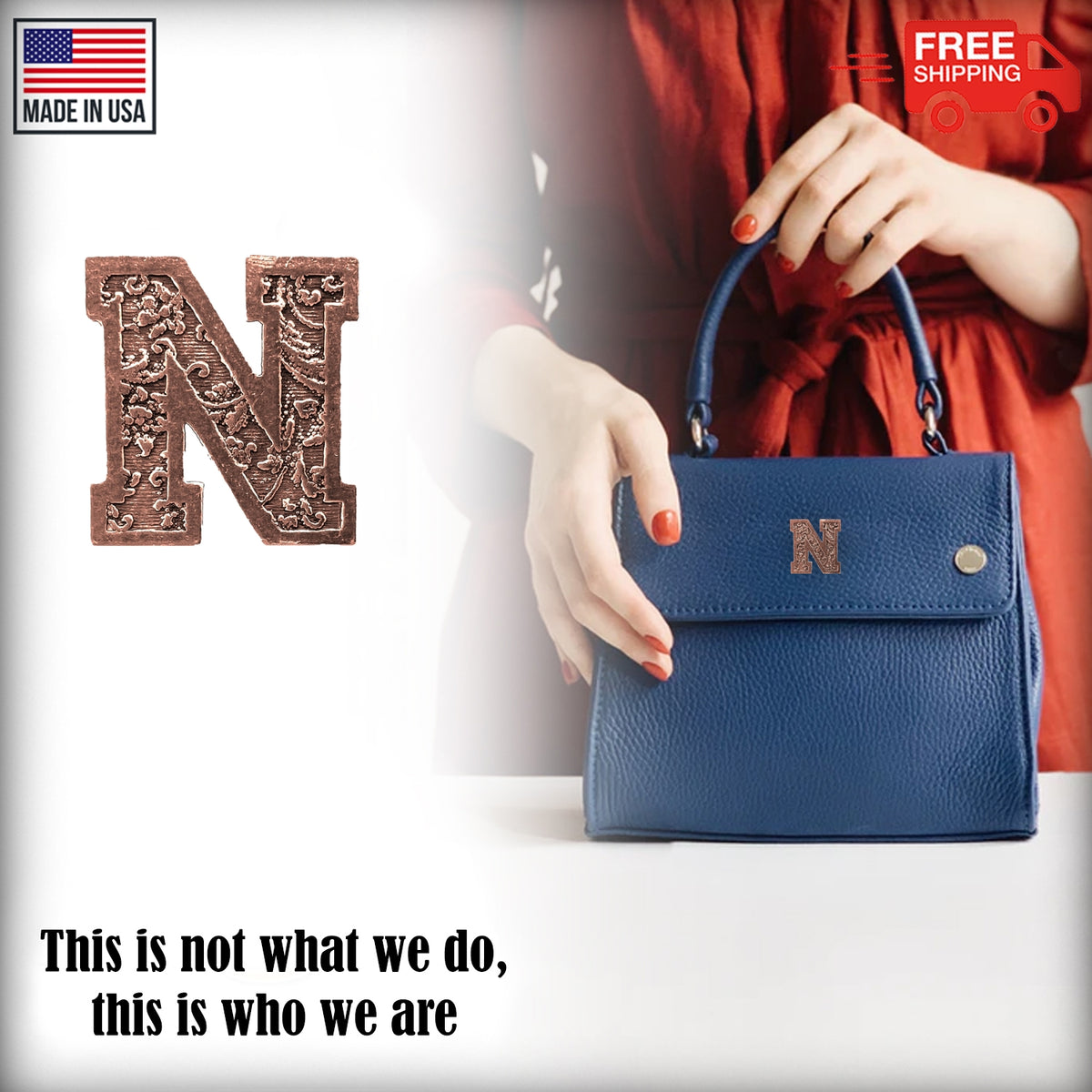 N Letter Pin L014