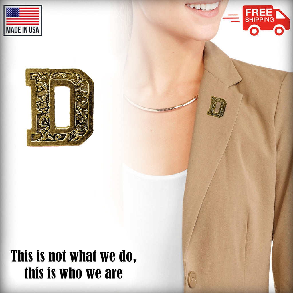 D Letter Pin L004