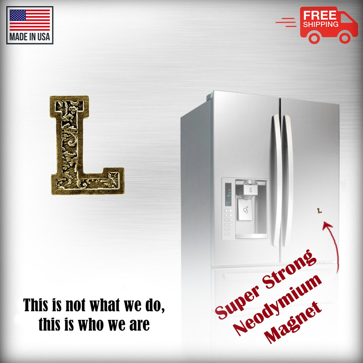 L Letter Magnet L012