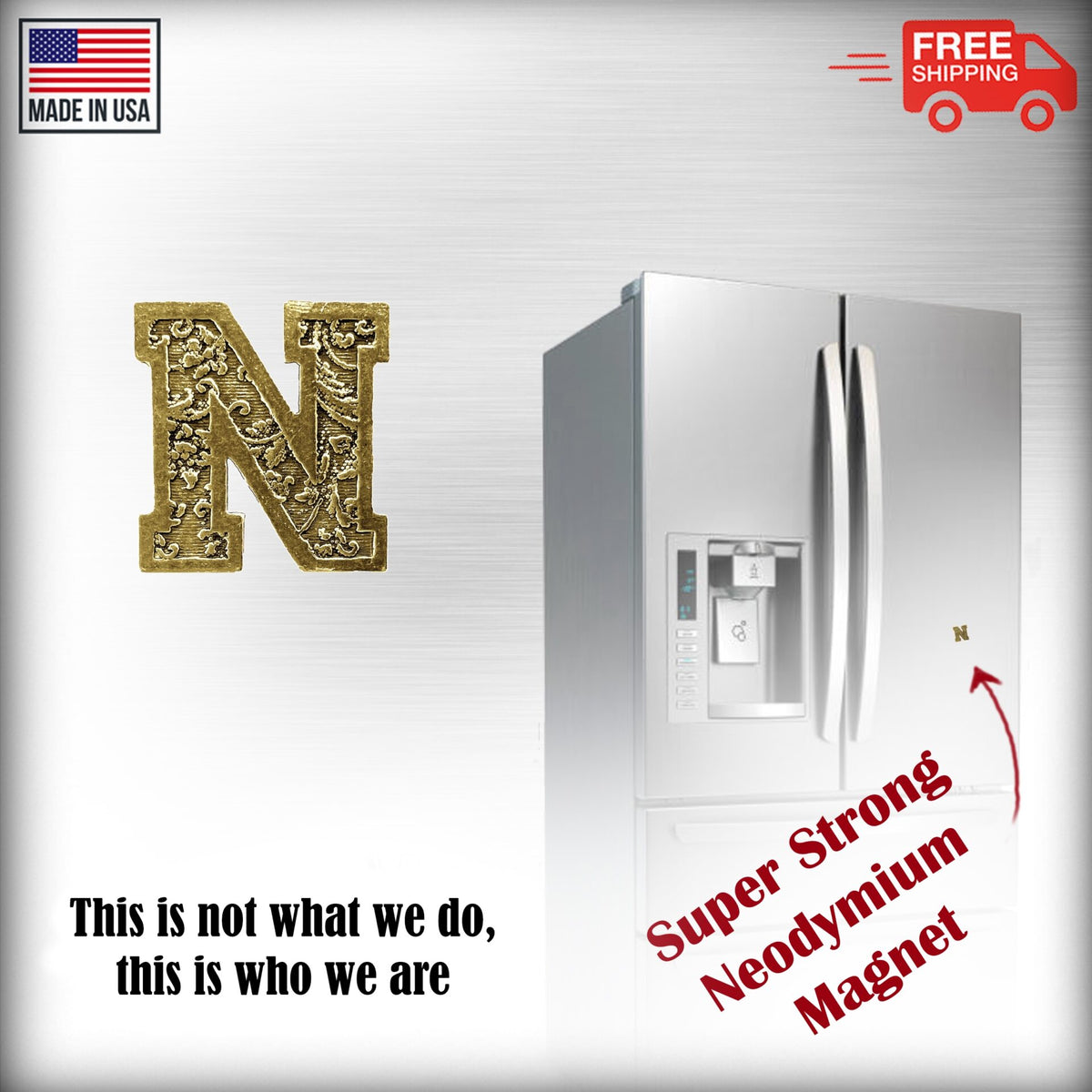 N Letter Magnet L014
