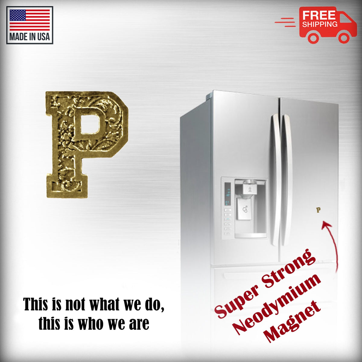 P Letter Magnet L016