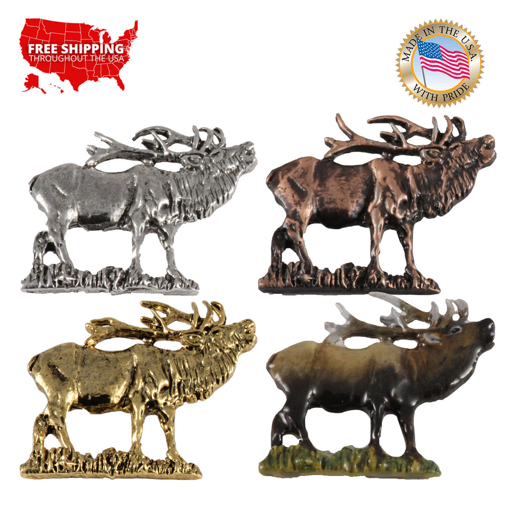Elk Bugling Body Pin M003