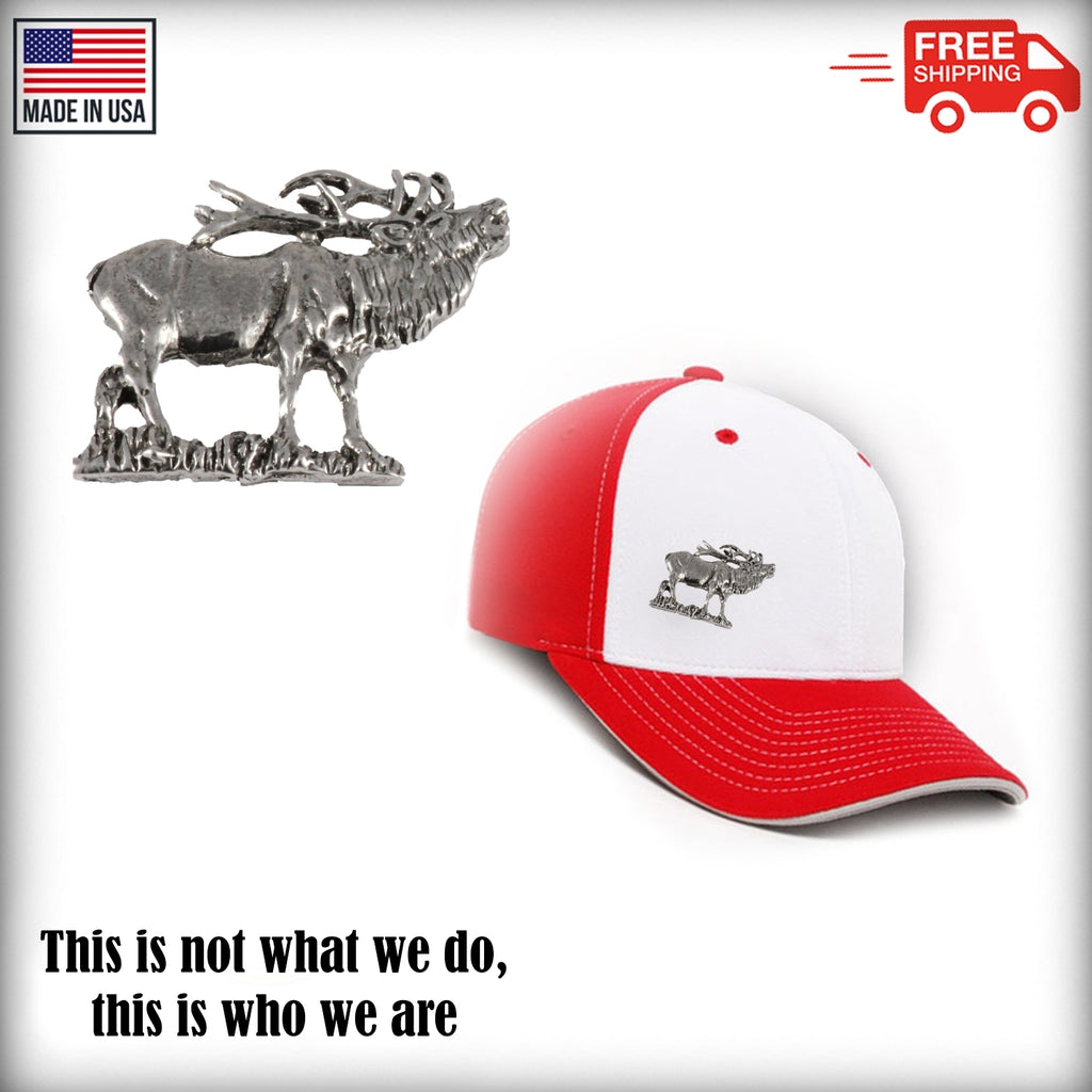 Elk Bugling Body Pin M003