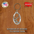 Whitetail Deer Antler Keychain M009KC