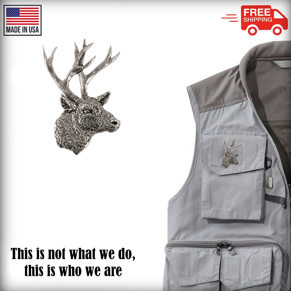 Mule Deer Premium Pin M010PR
